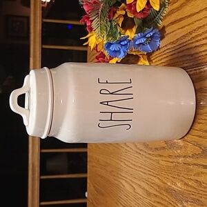 Rae Dunn SHARE Canister/Container With Lid